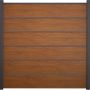 GroJa BasicLine Premium PVC-steekzaun schutting Gouden Eik zichtscherm lamellenhek