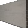 GroJa Solid Grande Premium steekzaun schutting bicolor zand enkelprofiel zichtscherm steekzaun lamellenomheining
