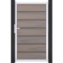 GroJa Einzeltor Solid Grande Premium Steekzaun Bi-Color co-geëxtrudeerd