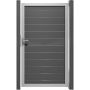 GroJa Losse poort Lumino Aluminium steekzaun Antraciet