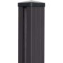GroJa Alu-Steekzaun Torpal Antraciet DB 703 9x9x240 cm incl. Kap