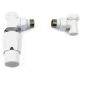 Ximax radiatoraccessoires thermostaatstelling Elegant Doorvoerings-uitvoering Wit