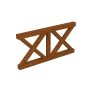 Skan Holz balustrade Andreaskreuz, voor 4-kantige paviljoens en terrasoverkappingen, notenboom