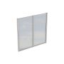 Skan Holz zijwand polycarbonaat vrijstaand wit