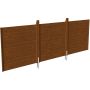 Skan Holz achterwand profielschot dubbele carport Noten