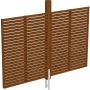 Skan Holz achterwand lijmhout voor Carport Spessart notenboom