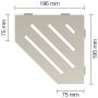 Schlüter-SHELF-E-S2 TSC WAVE  Alu gestructureerde coating crème