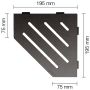 Schlüter-SHELF-E-S2 TSDA WAVE  Alu structuurbeschoten donkerantraciet