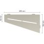 Schlüter-SHELF-E-S3 TSC PURE Alu gestructureerd bekleed crème