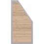 TraumGarten schutting DESIGN WPC ALU aansluiting zand/zilver zichtscherm lamellenomheining