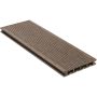 NATURinFORM WPC-terrasplank 21x139 mm DIE KOMPAKTE honingraatprofielplank zwartbruin