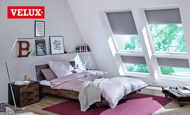 Velux dakraam rolgordijnen
