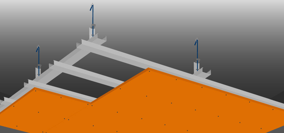 Afgehangen plafond