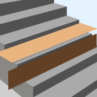 Traptreden bekleden