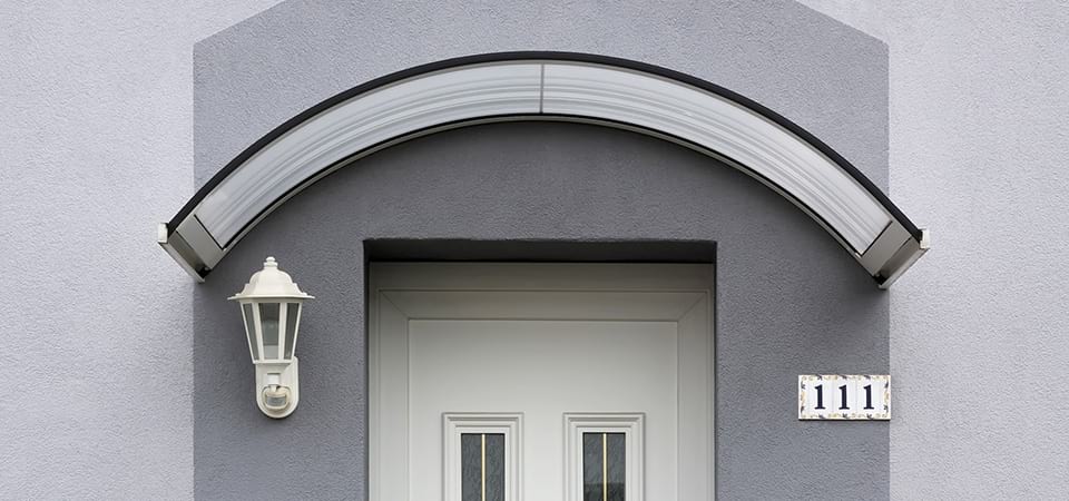 Glasafdak ronde vorm